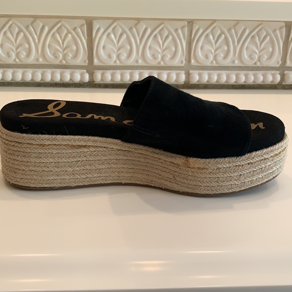 Sam Edelman Weslee Suede PlatformEspadrille Slides - Picture 7 of 13